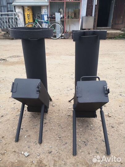 Печь-ракета