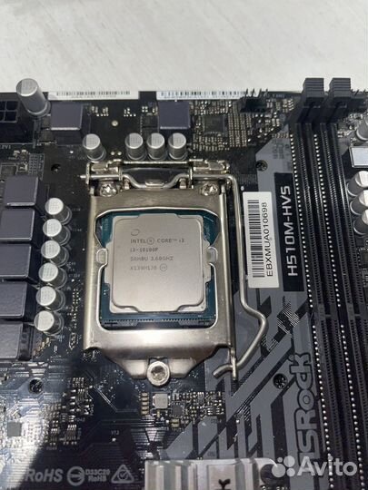 Комплект i3 10100f + H510M