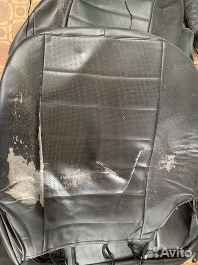 Авточехлы из экокожи на duster