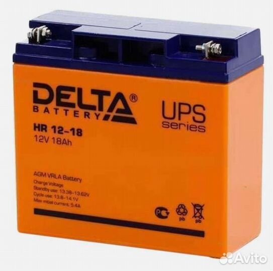 Аккумуляторная батарея Delta HR 12-18 (12V / 18Ah)