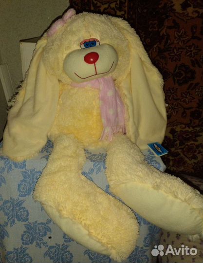 Игрушка мягкий заяц