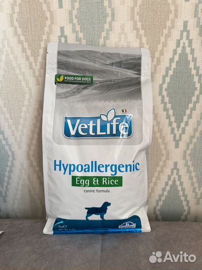 Сухой Корм для собак vetlife hypoallergenic