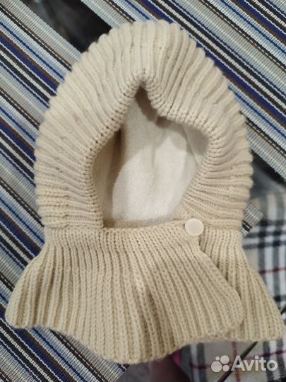 Шапка шлем 0-3мес