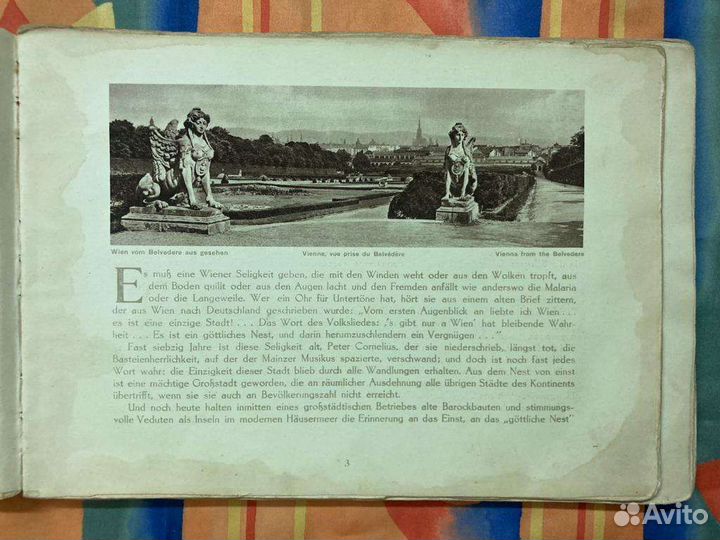 Альбом Вена и Нижняя Австрия 1928 на нем. яз