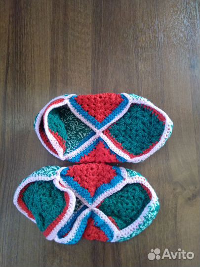 Носки тапки вязаные