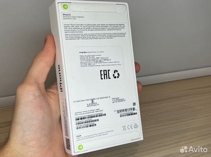 Новый iPhone 13 128 GB Midnight черный запечатаный