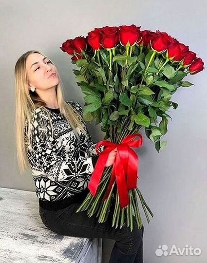 Высокие розы Гигантские розы 110 Доставка цветов