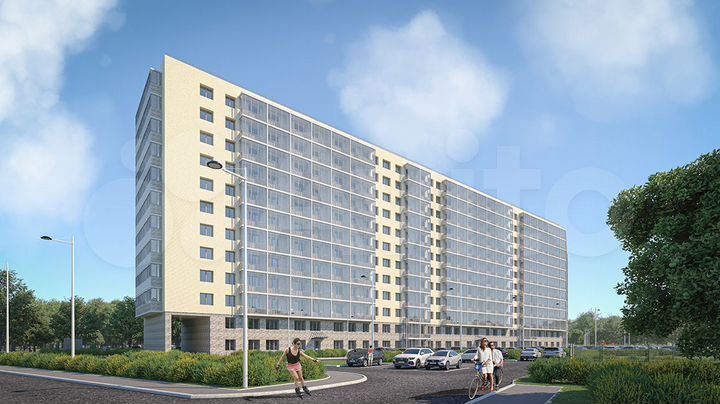 2-к. квартира, 54,3 м², 9/12 эт.