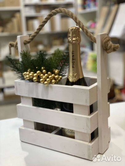 Ящик деревянный для вина и шампанского