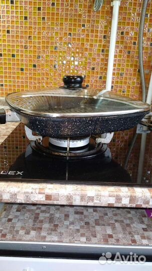 Сковорода гриль квадратная