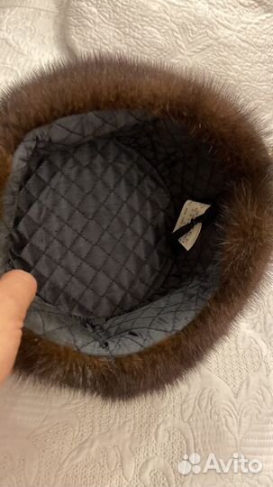 Шапка норковая р.58, ушанка