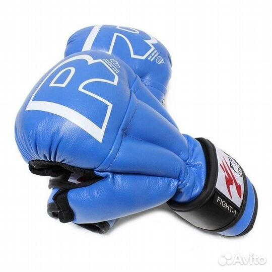 Перчатки для рб Рэй-Спорт fight-1 синие (6 oz)