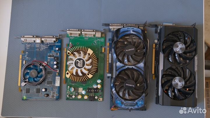 Видеокарты r7 370 4gb, gts 450, gtx260, gt9600