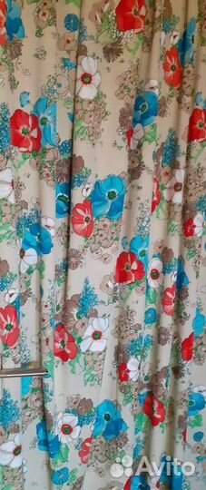 Ткань, винтаж, Америка 70-х, полиэстер, 4,5 м