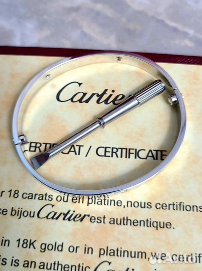 Браслет cartier love с бриллиантами золото 585 п