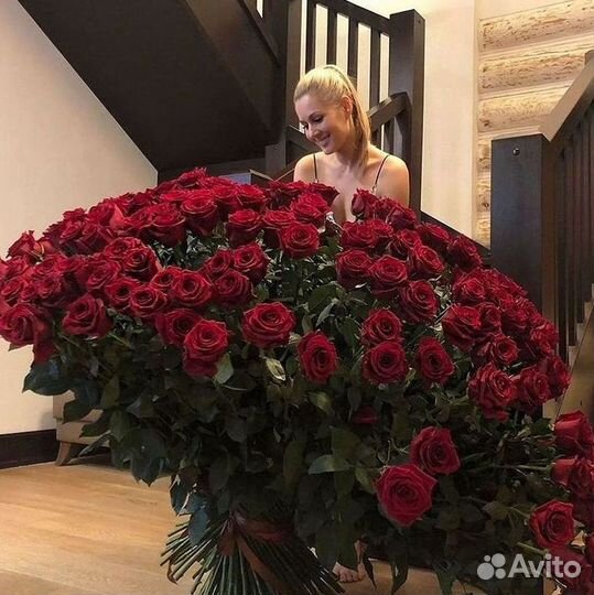 Высокие розы Доставка цветов