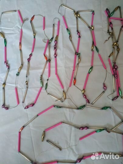 Ёлочные игрушки, гирлянды СССР 50-70гг