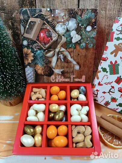 Сладкий новогодний подарок 2025 орехи #9