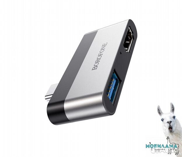 Адаптер Type-C на hdmi + USB3.0 - 