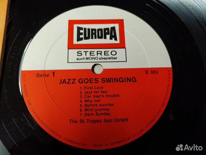 The St Tropez Jazz Octett Jazz Goes Swinging винил