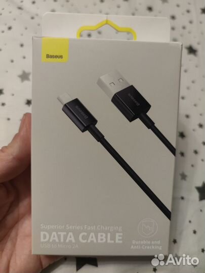 Кабель micro usb Baseus. Новый. 1м