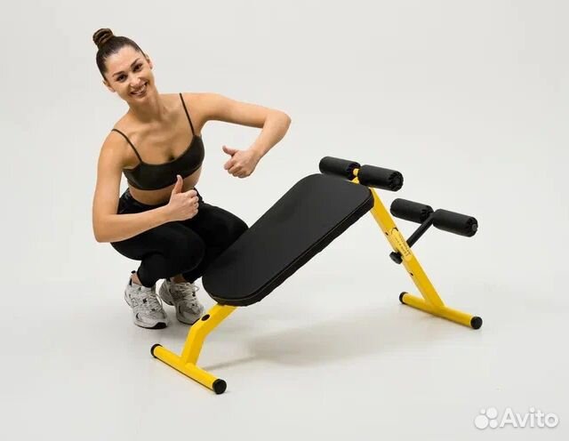 Лавка складная для пресса спины регулируемая 150кг