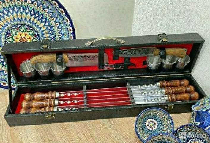 Шашлычный набор подарочный набор шампуров