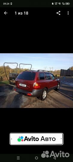 Hyundai Santa Fe 2.7 AT, 2003, 234 000 км