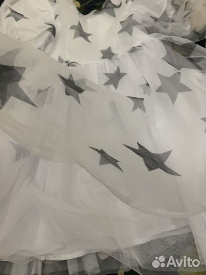 Платье пышное со звездами 134