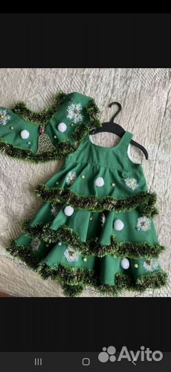 Новогодний костюм елочка 110