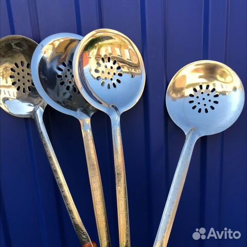 Шумовка и половник для казана (дефект)