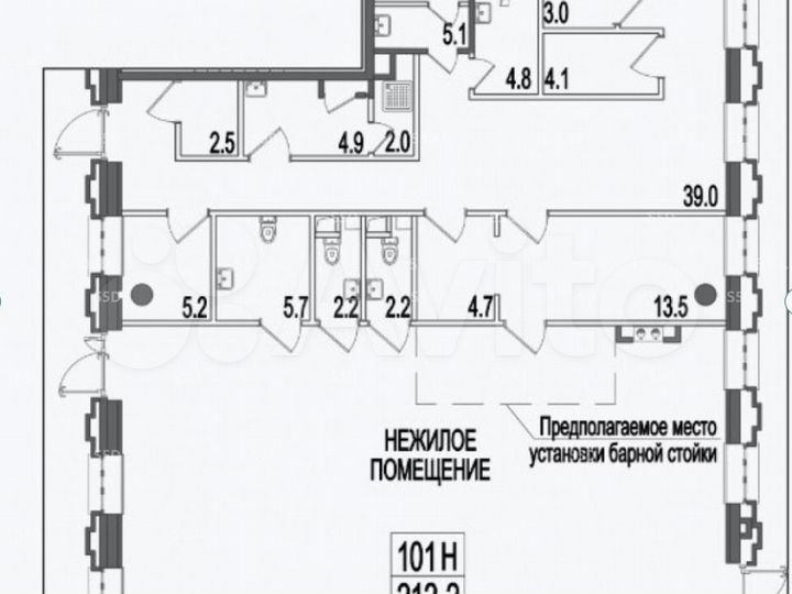 Продам помещение общественного питания, 212.2 м²