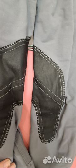 Конные бриджи серые