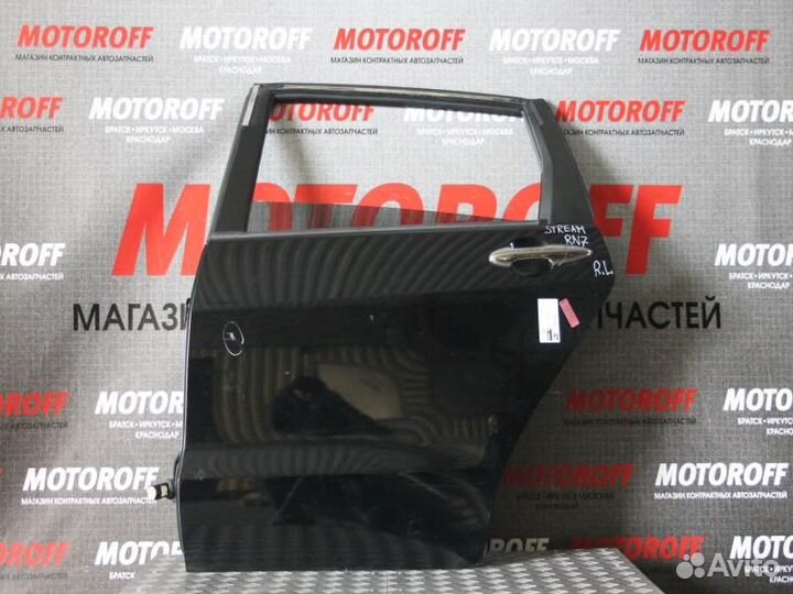 Дверь задняя левая Хонда Стрим RN6 темная А143