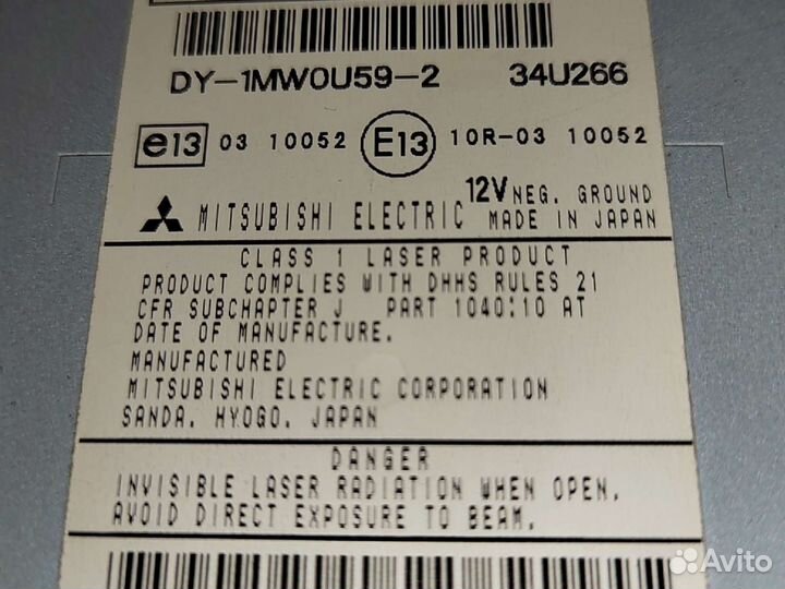 Магнитола mitsubishi asx