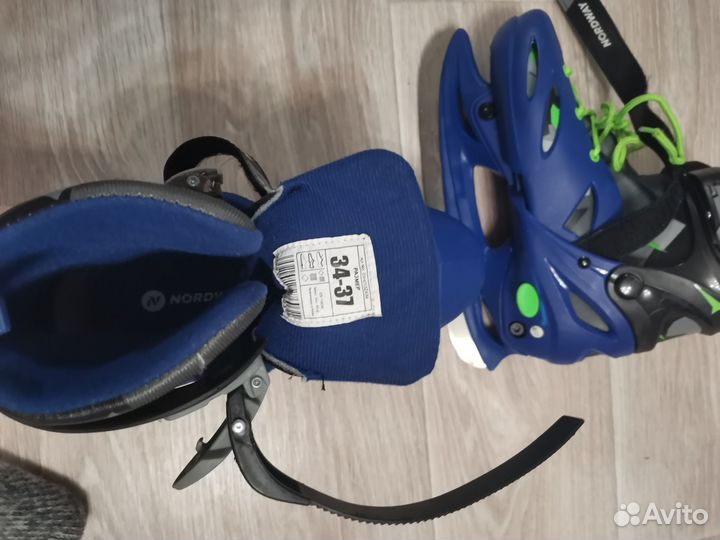 Коньки детские раздвижные 34 37