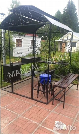 Мангал с крышей