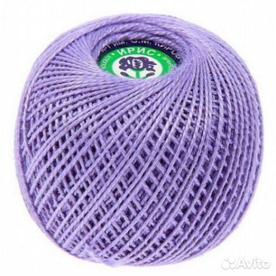 Нитки ирис фирлетовые, 8 штук