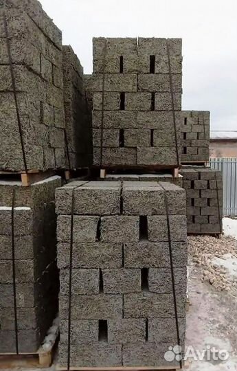 Арболитовые блоки без облицовки