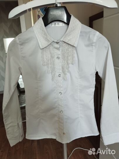 Блузка школьная 128, 134, 140