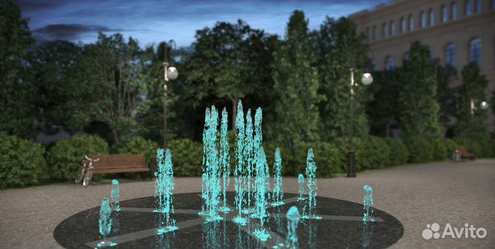 Пешеходный фонтан