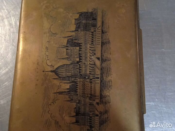 Винтажная шкатулка Латунь