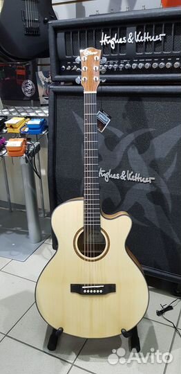 Klever KA-810 Гитара акустическая, вырез, 40''