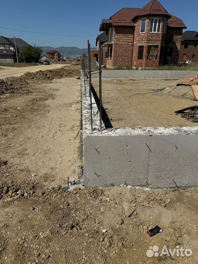 Заливка фундамента бетонные работы