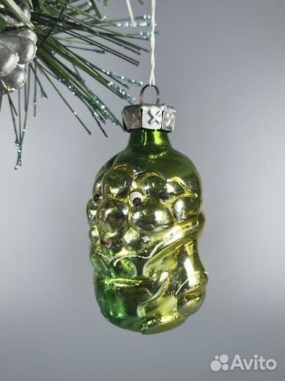 Елочная игрушка синьор виноград СССР чиполино