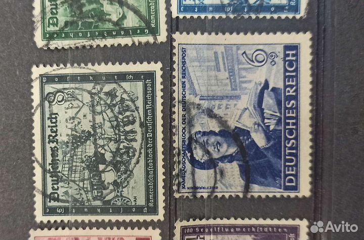 Почтовые марки Старой Германии 1944г. Почта