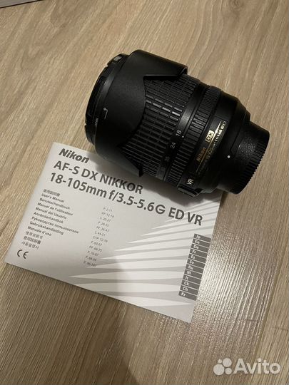 Объектив nikon 18-105 mm 3.5-5.6