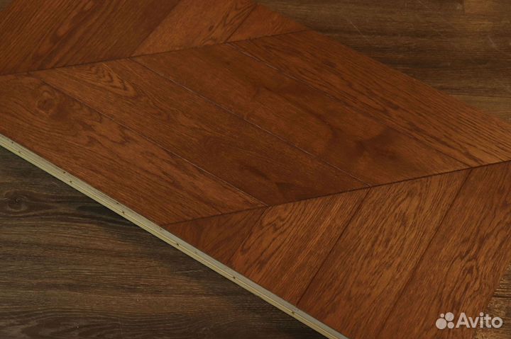 Клеевая паркетная доска елочка