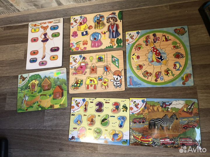 Деревянные игры, пазлы