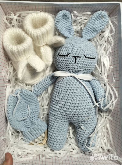 Мягкая игрушка заяц ручной работы